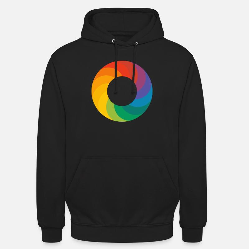 Rainbow Ring - Logo - Sweat-shirt à capuche unisexe - noir