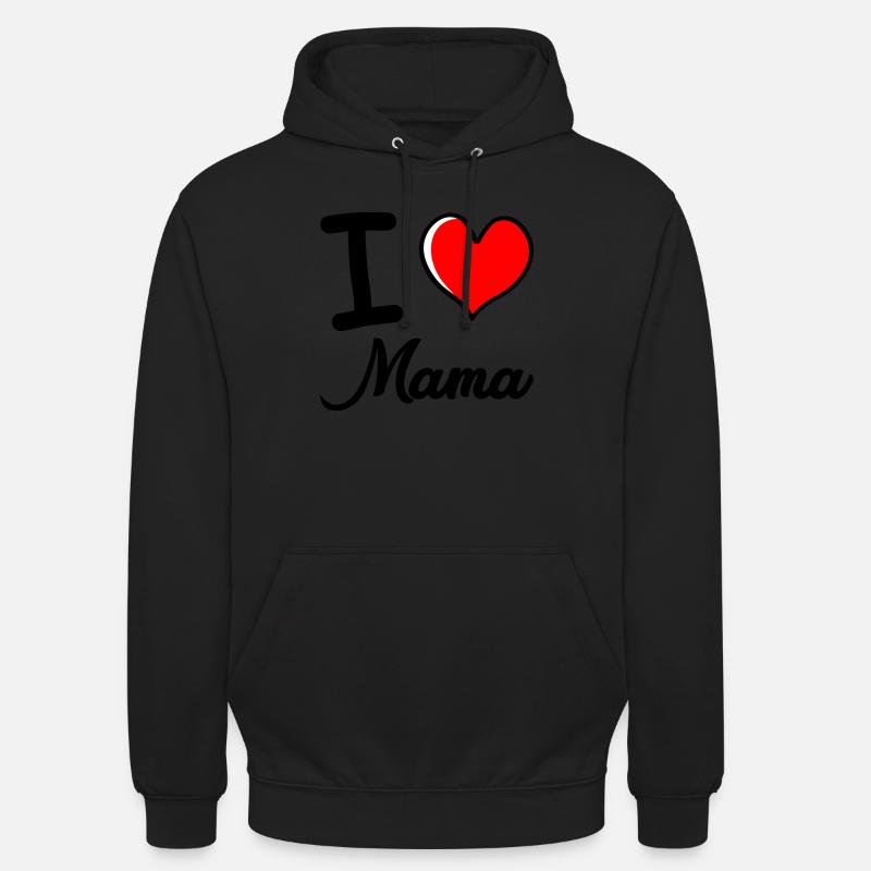 J’aime maman - Sweat-shirt à capuche unisexe - noir