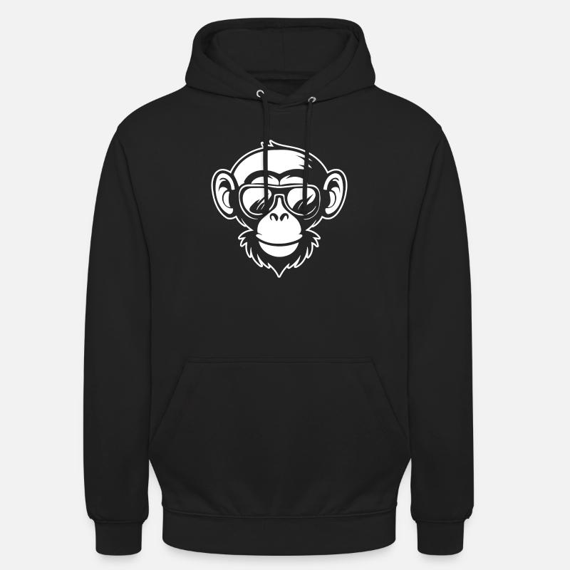 Monkey Monkey Monkey Face Jungle - Unisex Hoodie - black