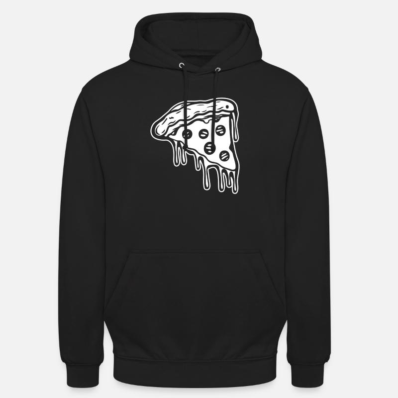 Pizza Restauration rapide Pizzeria - Sweat-shirt à capuche unisexe - noir