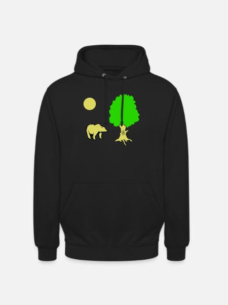 Bear Tree - Unisex Hoodie - black