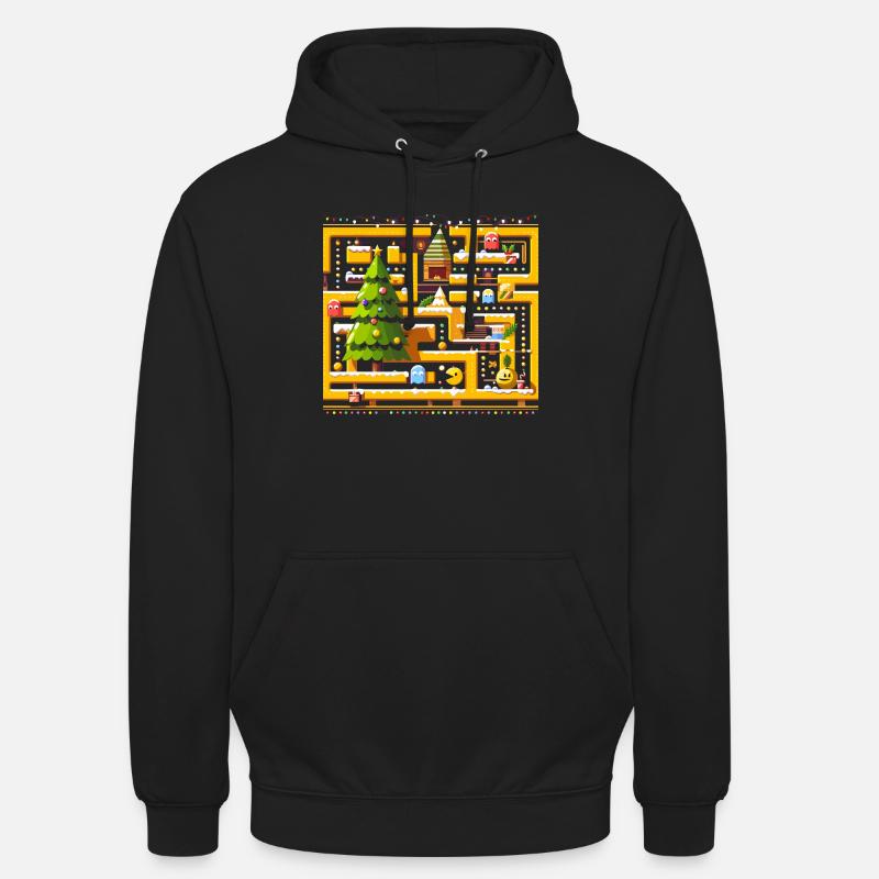jeu d’arcade Noël - Sweat-shirt à capuche unisexe - noir