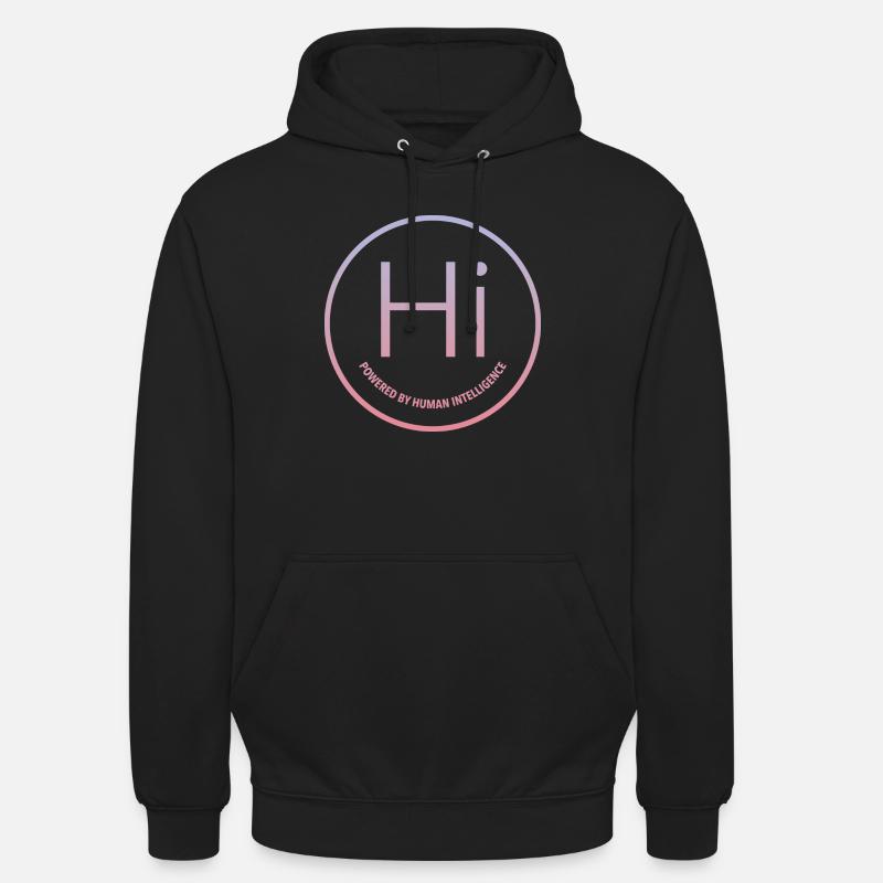 Powered by Human Intelligence - Unisex Hoodie - black