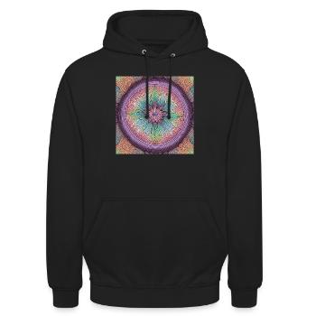Pattern pastel1 - Unisex Hoodie - black - Front - Alina (178cm) & Michal (187cm)