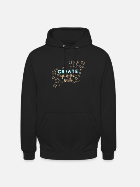 Create your own smile - Unisex Hoodie - black