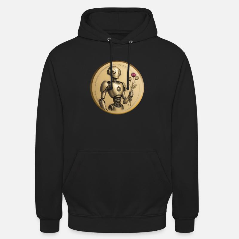 ROBOT ROMANTIQUE - Sweat-shirt à capuche unisexe - noir