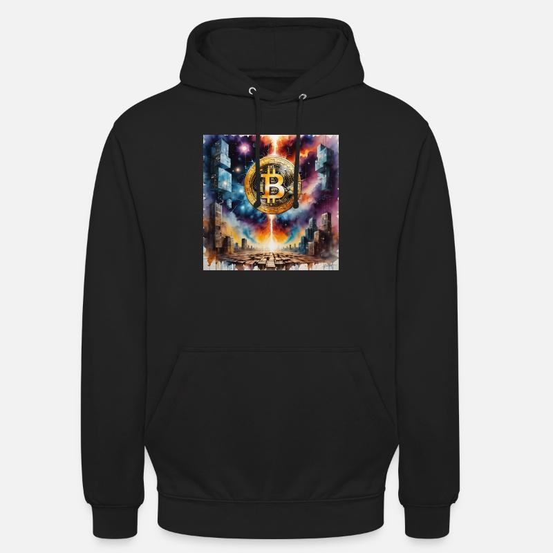Bitcoin Blocks Art - Unisex Hoodie - Schwarz