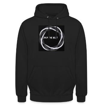design12 - Unisex Hoodie - black - Front - Alina (178cm) & Michal (187cm)