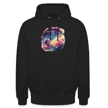 Cosmic Love - Unisex Hoodie - Schwarz - Vorne - Alina (178cm) & Michal (187cm)