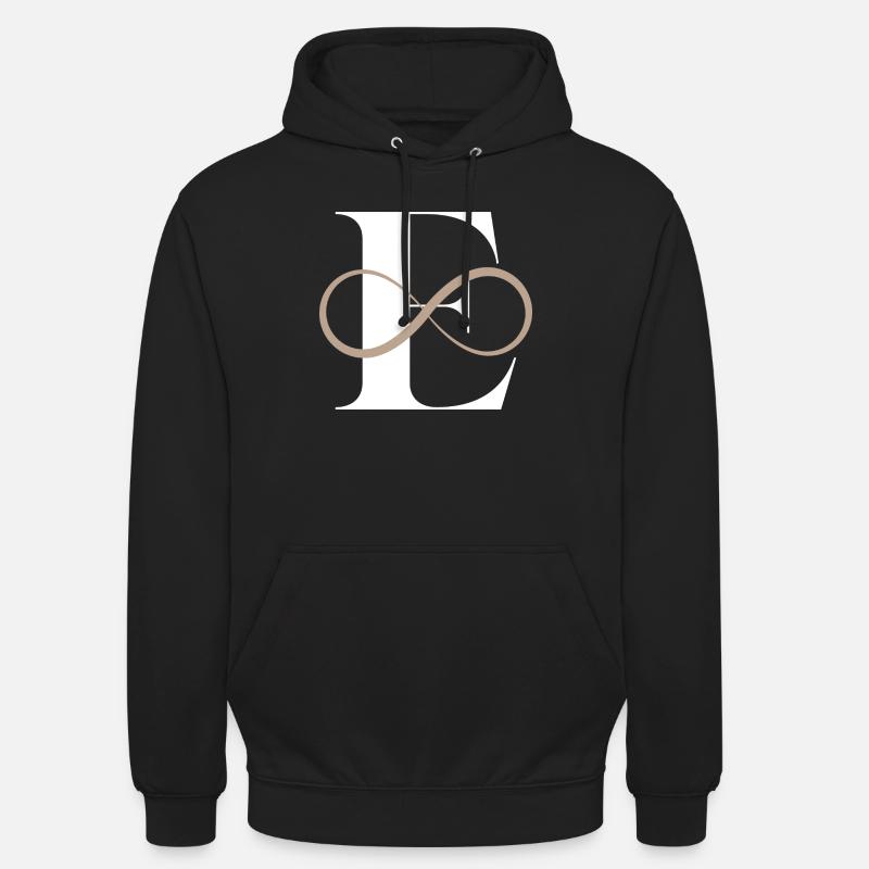 Unendlicher Buchstabe e - Unisex Hoodie - Schwarz