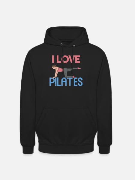 I love Pilates Gift - Unisex Hoodie - black