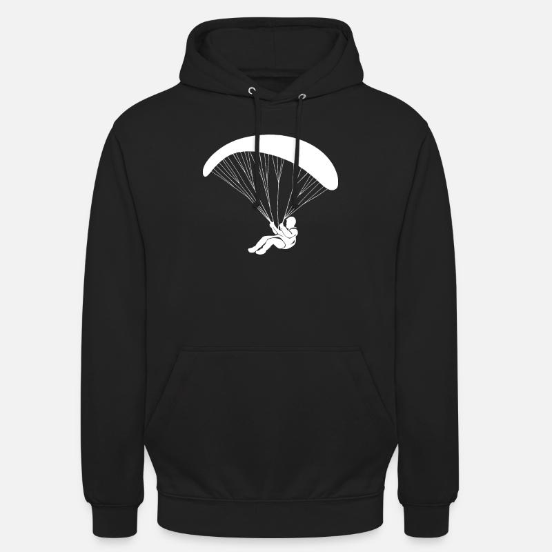 Parapendio minimalista - Felpa con cappuccio unisex - nero