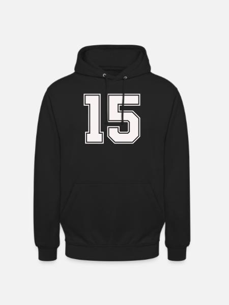 Fifteen Outline Style - Unisex Hoodie - black