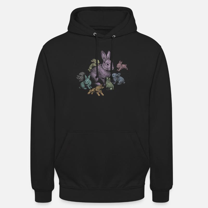 Rabbit - Unisex Hoodie - black