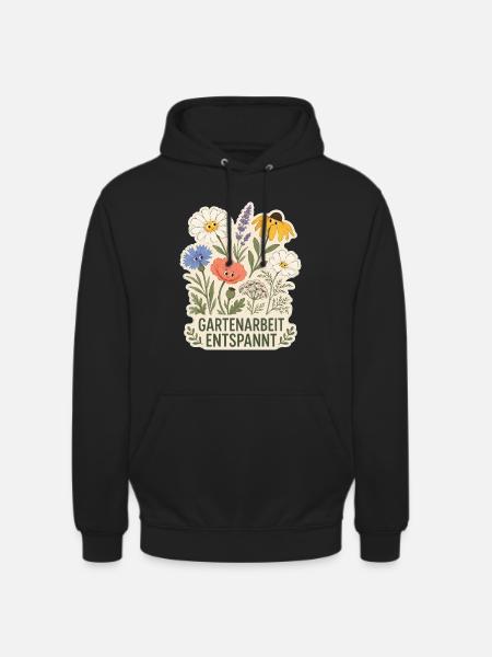 Gartenarbeit entspannt - Unisex Hoodie - Schwarz