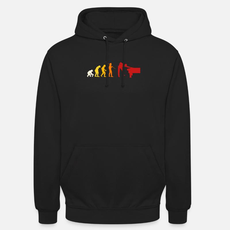 Évolution du billard - Sweat-shirt à capuche unisexe - noir