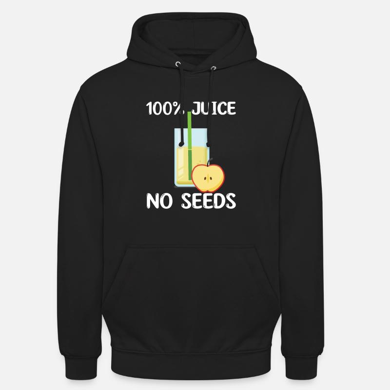 Jus de pomme - Sweat-shirt à capuche unisexe - noir