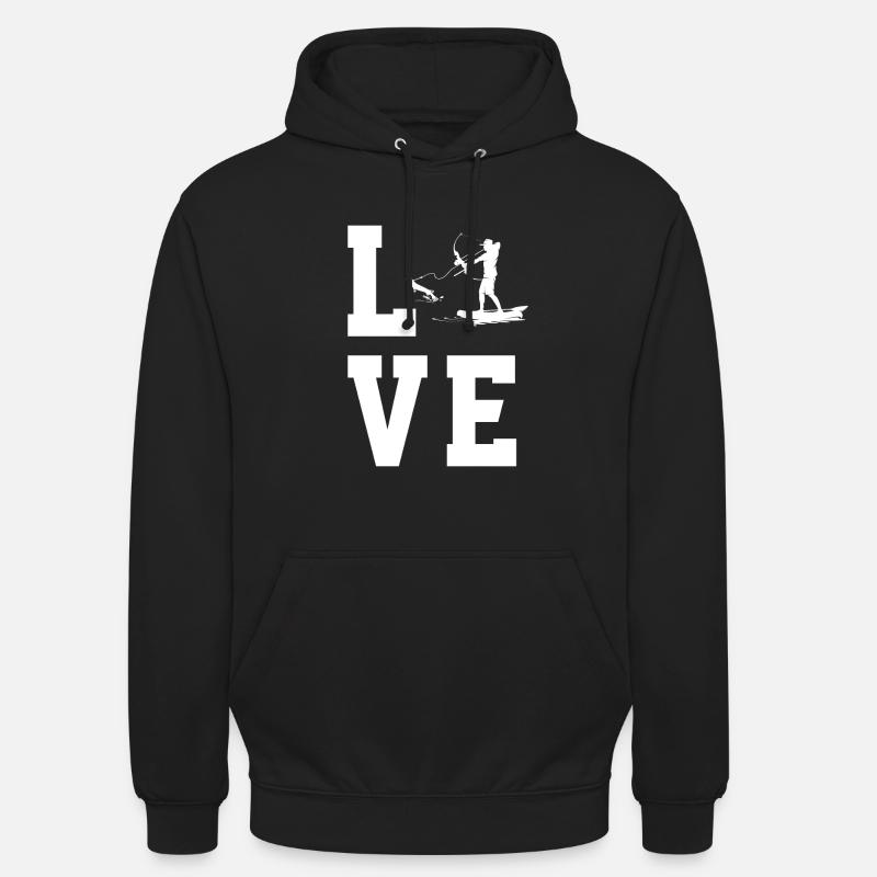 Bogenfischen - Unisex Hoodie - Schwarz