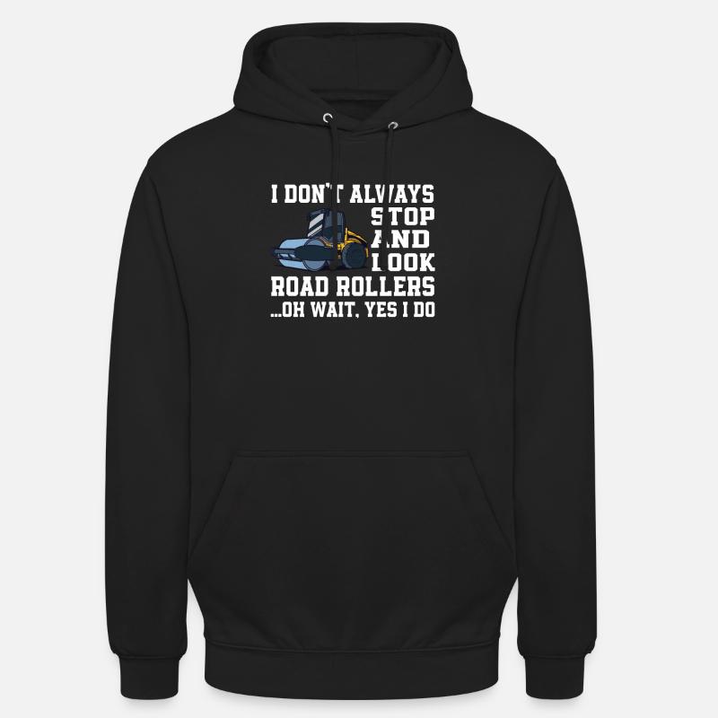 Conception de rouleaux amusants - Sweat-shirt à capuche unisexe - noir