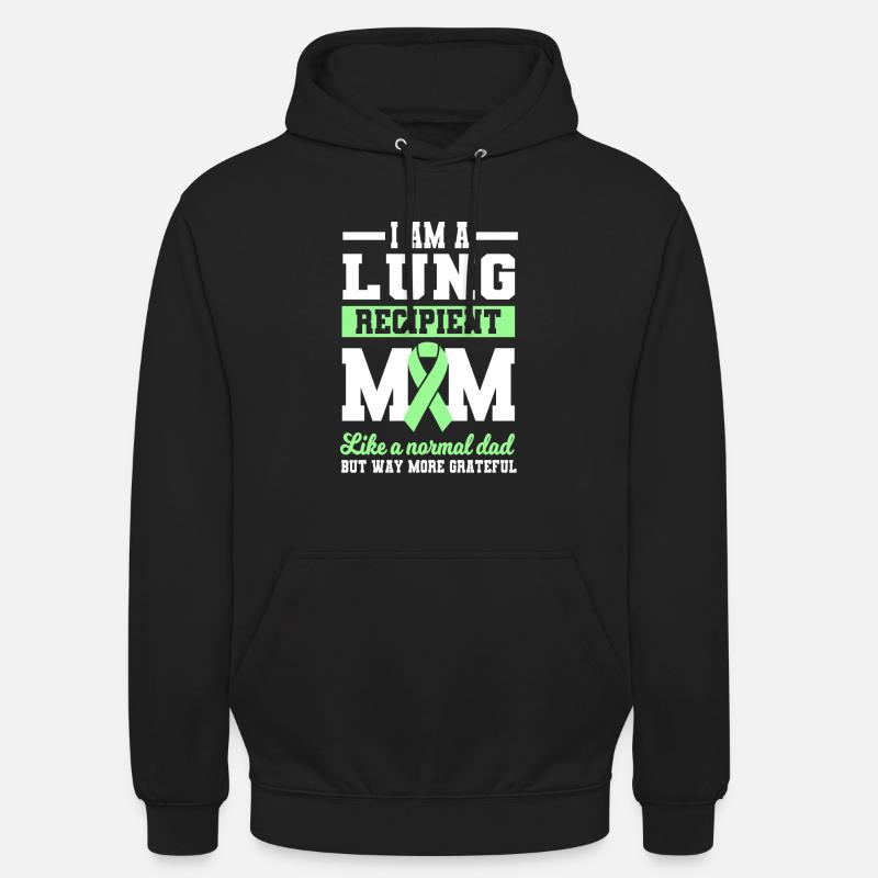 TransplaMaman greffe de poumon - Sweat-shirt à capuche unisexe - noir