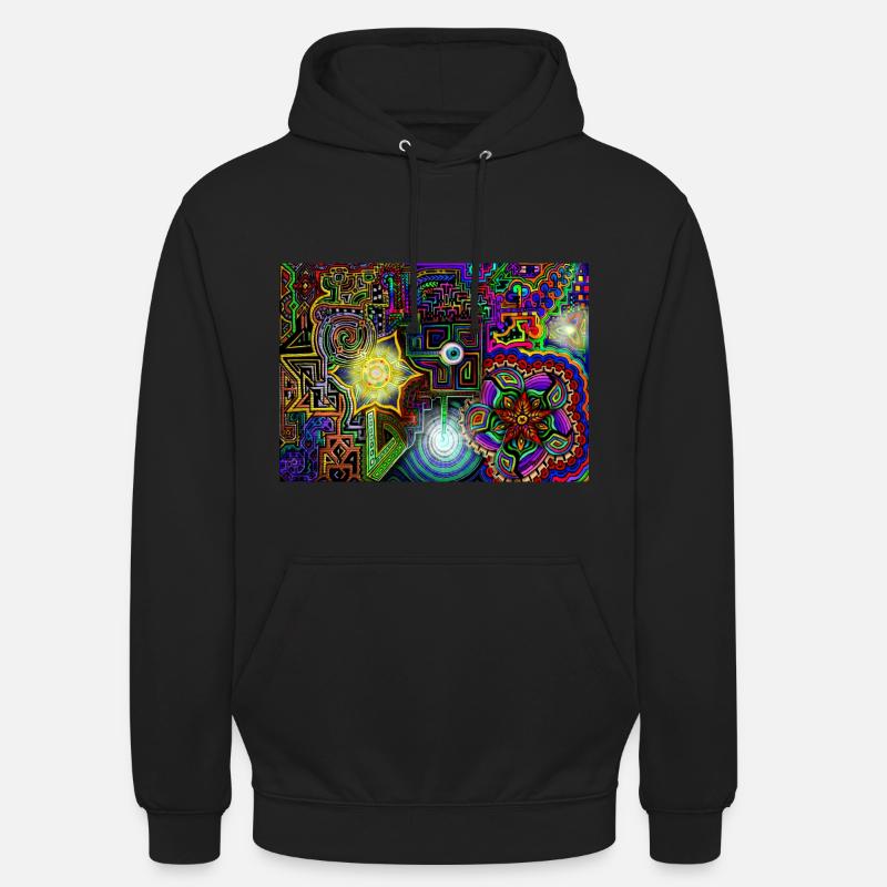 Psychedelisches Universum - Unisex Hoodie - Schwarz
