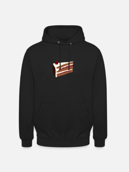Schwarzwälder Kirschtorte T-Shirt - Unisex Hoodie - Schwarz