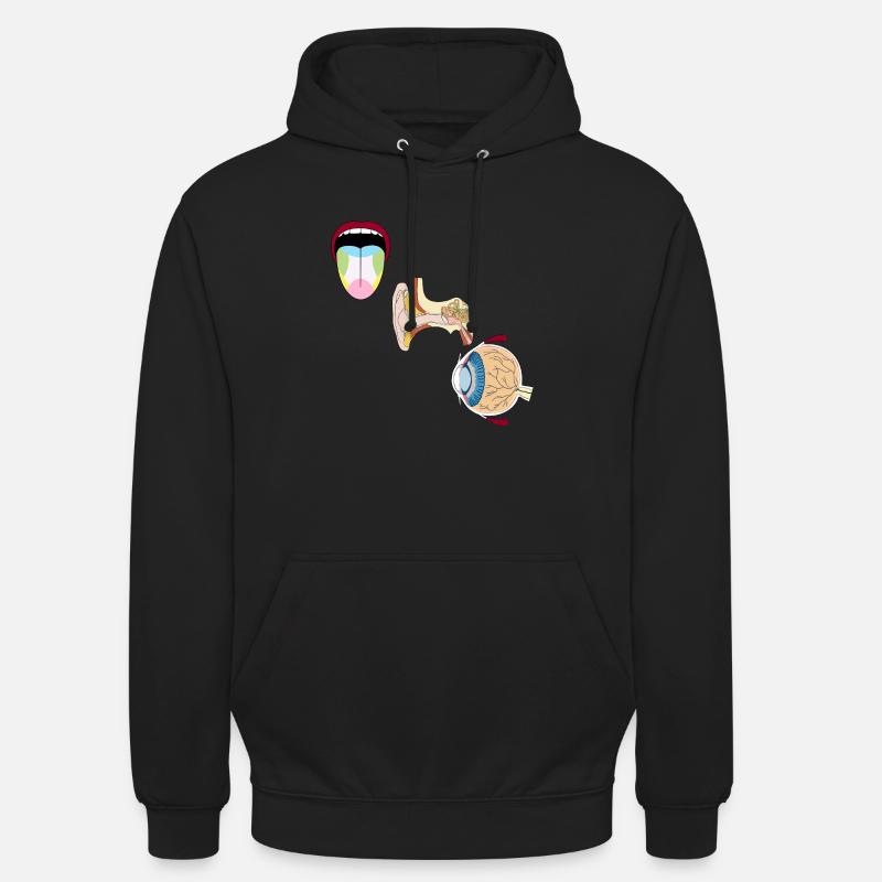 Médecine sensorielle - Sweat-shirt à capuche unisexe - noir