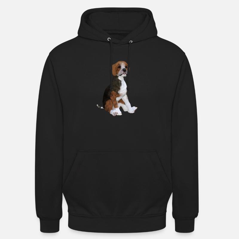 Chiot Beagle - Sweat-shirt à capuche unisexe - noir