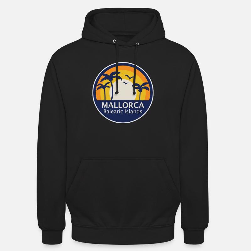 Majorque Balearic Islands - Sweat-shirt à capuche unisexe - noir