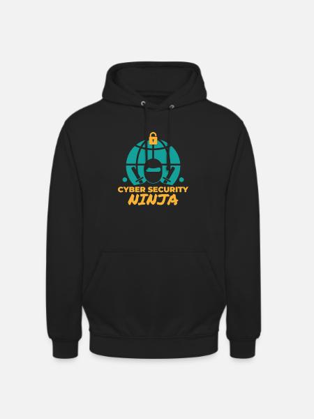 Cybersécurité ninja Programme informatique - Sweat-shirt à capuche unisexe - noir
