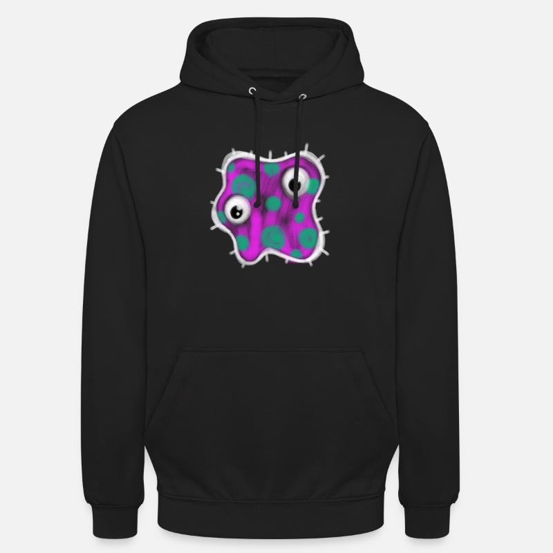 Germe de craie rose - Sweat-shirt à capuche unisexe - noir