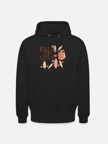 Herbst Blatt Wald Baum Geschenkidee - Unisex Hoodie - Schwarz