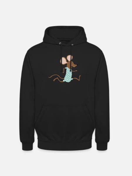 Maus geht baden - Unisex Hoodie - Schwarz