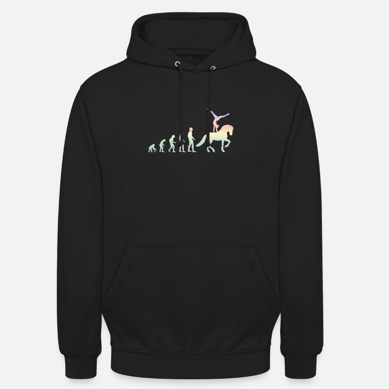 École d'équitation Volti Evolution - Sweat-shirt à capuche unisexe - noir