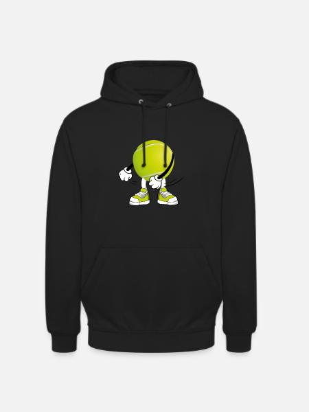 Tennis Floss Flossing tennis - Unisex Hoodie - black