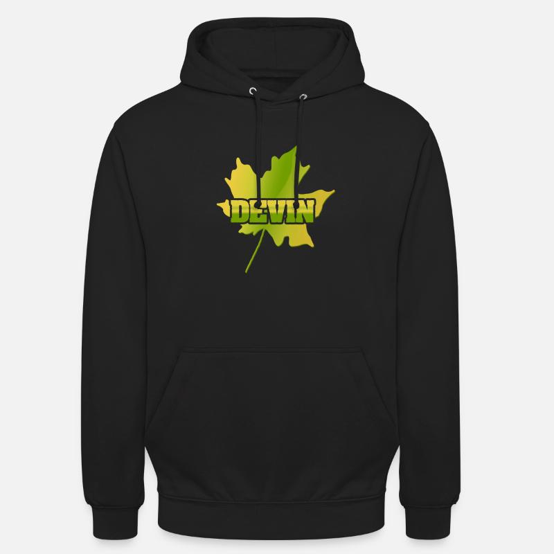 Maple Leaf Devin - Sweat-shirt à capuche unisexe - noir