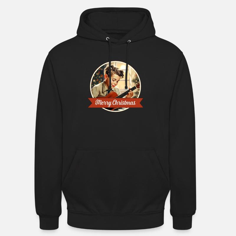 Junge spielt ein Weihnachtslied - Unisex Hoodie - undefined