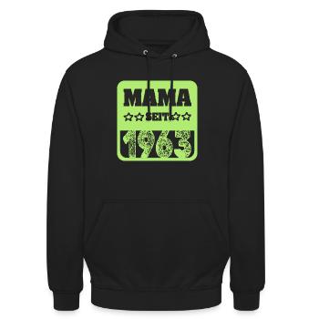 Mutti 1963 - Unisex Hoodie - Schwarz - Vorne - Alina (178cm) & Michal (187cm)