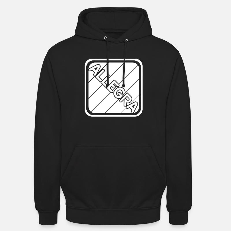 Mädchenname Allegra - Unisex Hoodie - Schwarz