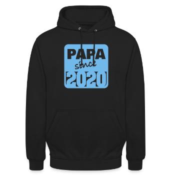 Vater 2020 - Unisex Hoodie - Schwarz - Vorne - Alina (178cm) & Michal (187cm)
