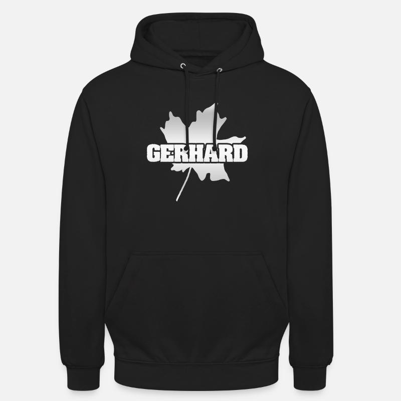 Gerhard - Sweat-shirt à capuche unisexe - noir