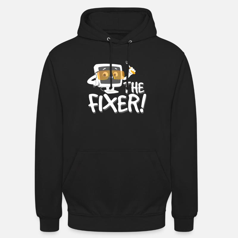 The Fixer Tech Support - Unisex Hoodie - black