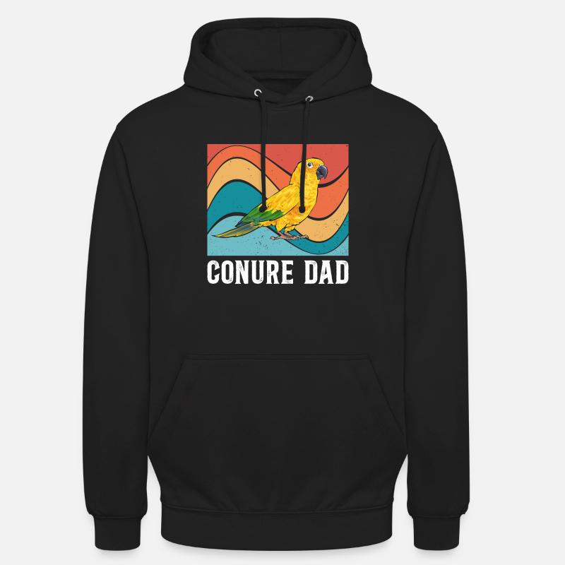 Perruche Perroquet Perruche Oiseau - Sweat-shirt à capuche unisexe - noir