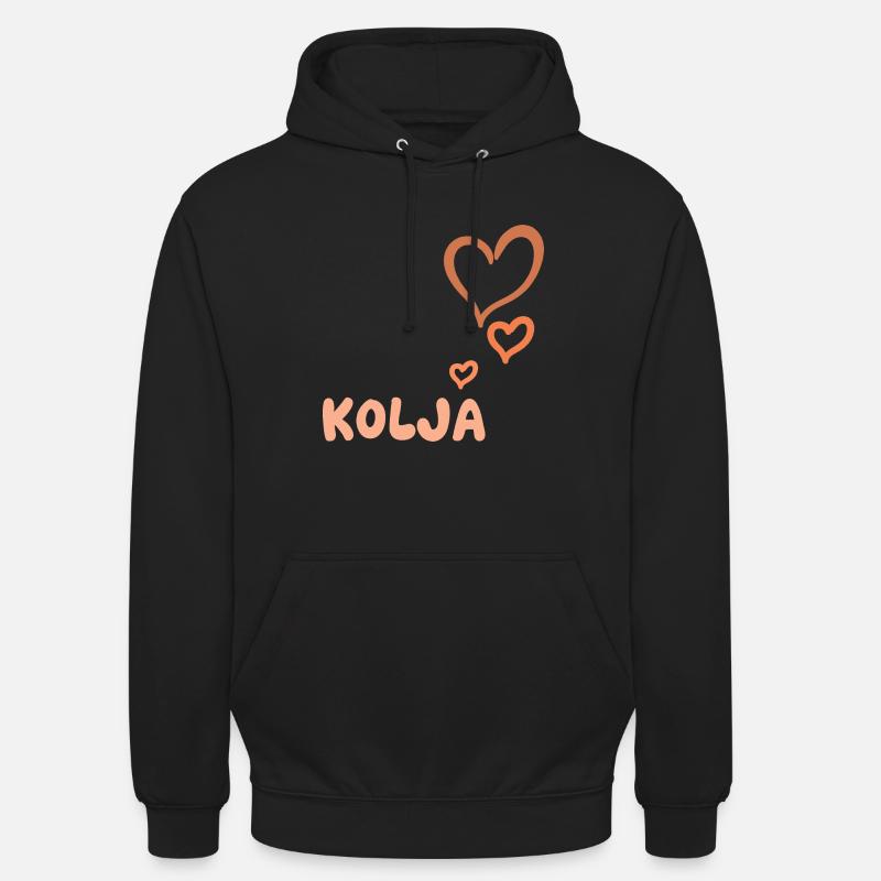 Cadeau pour Kolja - Sweat-shirt à capuche unisexe - noir