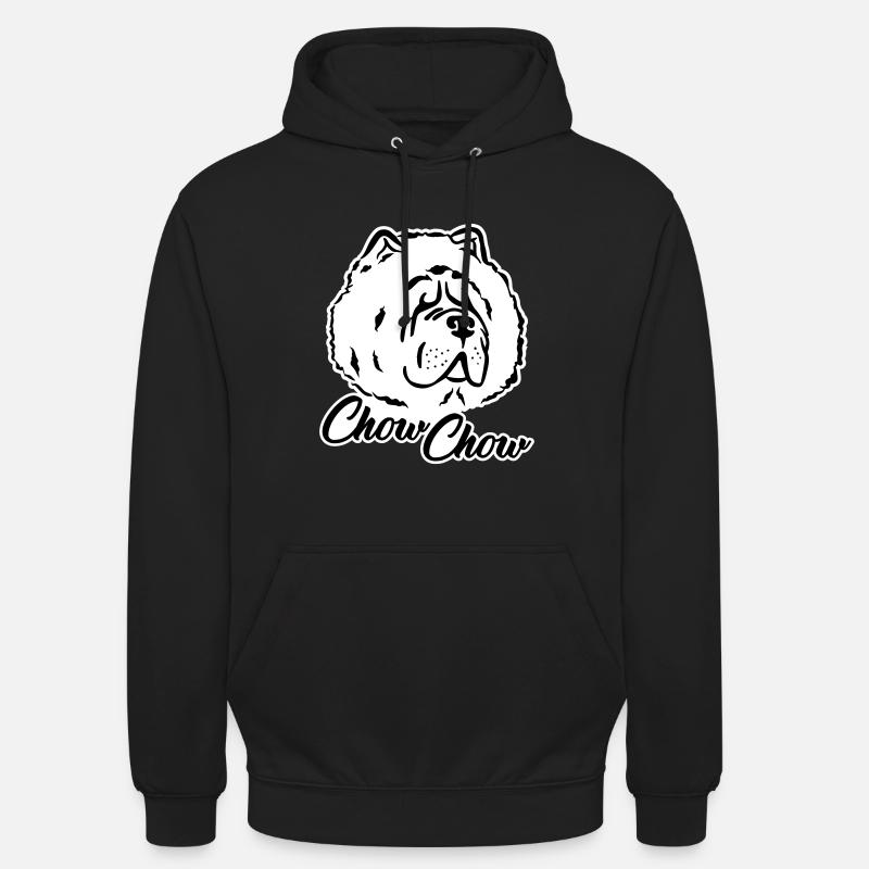 Chow Chow - Sweat-shirt à capuche unisexe - noir