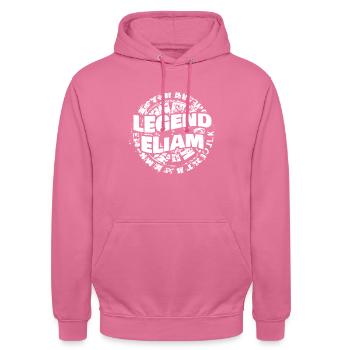 Man Eliam - Unisex Hoodie - pink - Front - Alina (178cm) & Michal (187cm)