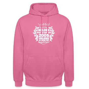 2005 - Unisex Hoodie - Pink - Vorne - Alina (178cm) & Michal (187cm)