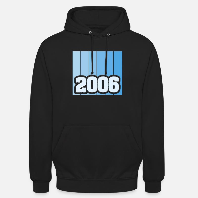 Année 2006 - Sweat-shirt à capuche unisexe - noir