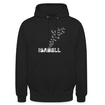 Boat Isabell - Unisex Hoodie - black - Front - Alina (178cm) & Michal (187cm)