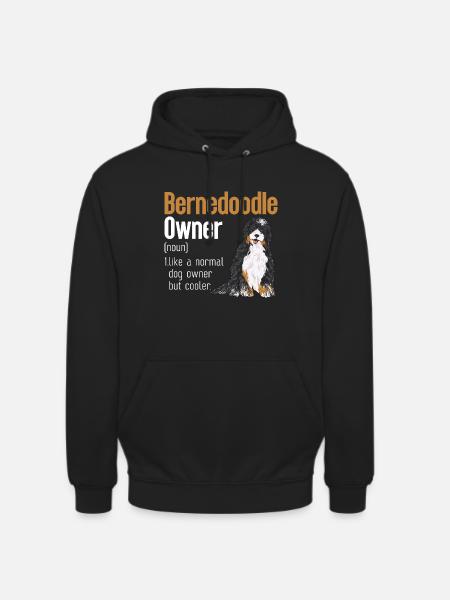Bernedoodle Dog - Unisex Hoodie - black